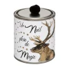 Best FEERIC LIGHTS AND CHRISTMAS Bougie Parfumee Canette Noire Et Or Avec Pompon