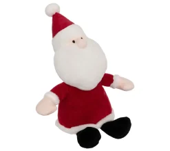 Fashion FEERIC LIGHTS AND CHRISTMAS Plaid Et Peluche Pere Noël Traditionnel Rouge Et Blanc