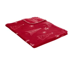 Fashion FEERIC LIGHTS AND CHRISTMAS Plaid Et Peluche Pere Noël Traditionnel Rouge Et Blanc