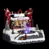 Flash Sale FEERIC LIGHTS AND CHRISTMAS Atelier Du Pere-Noël Avec Fontaine Lumineuse - Rouge