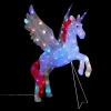 Hot FEERIC LIGHTS AND CHRISTMAS Licorne Avec Ailes Lumineuse 100 Led - Multicolore