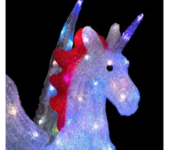 Hot FEERIC LIGHTS AND CHRISTMAS Licorne Avec Ailes Lumineuse 100 Led - Multicolore