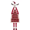 Sale FEERIC LIGHTS AND CHRISTMAS Calendrier De L'Avent Renne De Noël En Polyester A Suspendre - Longueur 99 Cm - Rouge