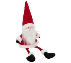 Hot FEERIC LIGHTS AND CHRISTMAS Pere Noël Traditionnel Assis Rouge Et Blanc H 46 Cm