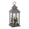 Flash Sale FEERIC LIGHTS AND CHRISTMAS Décoration De Noël Lumineuse Lanterne Grillagee Avec 3 Bougies 3 Led H 31 Cm