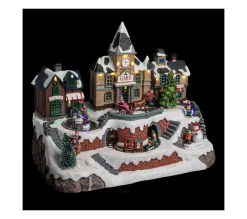 Discount FEERIC LIGHTS AND CHRISTMAS Village De Noël Lumineux, Anime Et Musical La Gare Et Son Train