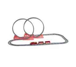 Clearance FEERIC LIGHTS AND CHRISTMAS Village De Noël Train Musical Electrique Looping 47 Pieces