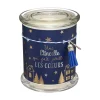 New FEERIC LIGHTS AND CHRISTMAS Bougie Parfumee Pot En Verre Imprime Avec Déco