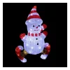 Best Sale FEERIC LIGHTS AND CHRISTMAS Déco Lumineuse Bonhomme De Neige En Patin 60 Led Blanc Froid H 50 Cm