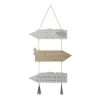Best Sale FEERIC LIGHTS AND CHRISTMAS Déco De Noël Pancarte En Bois A Suspendre H 50 Cm