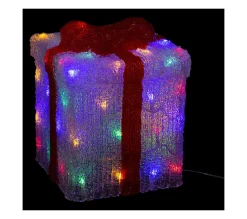 Cheap FEERIC LIGHTS AND CHRISTMAS Déco Lumineuse Paquet Cadeau 50 Led Multicolore 8 Jeux De Lumiere H 47 Cm