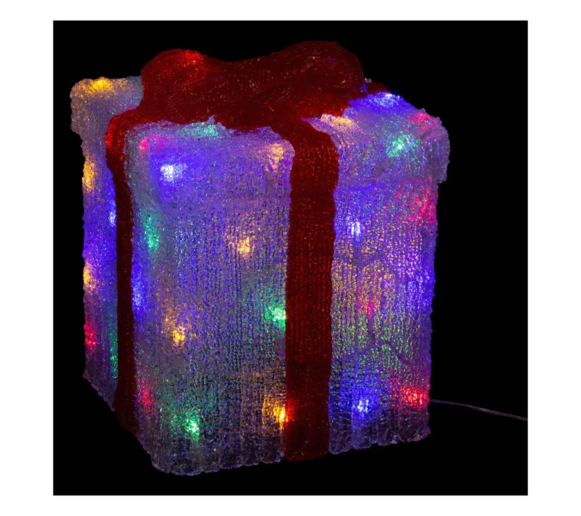 Cheap FEERIC LIGHTS AND CHRISTMAS Déco Lumineuse Paquet Cadeau 50 Led Multicolore 8 Jeux De Lumiere H 47 Cm
