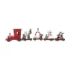 Store FEERIC LIGHTS AND CHRISTMAS Déco De Noël Petit Train Avec 4 Wagons En Bois L 44.5 Cm