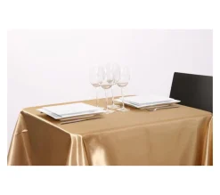 Discount FEERIC LIGHTS AND CHRISTMAS Nappe Satin - 360 X 140 Cm - Or