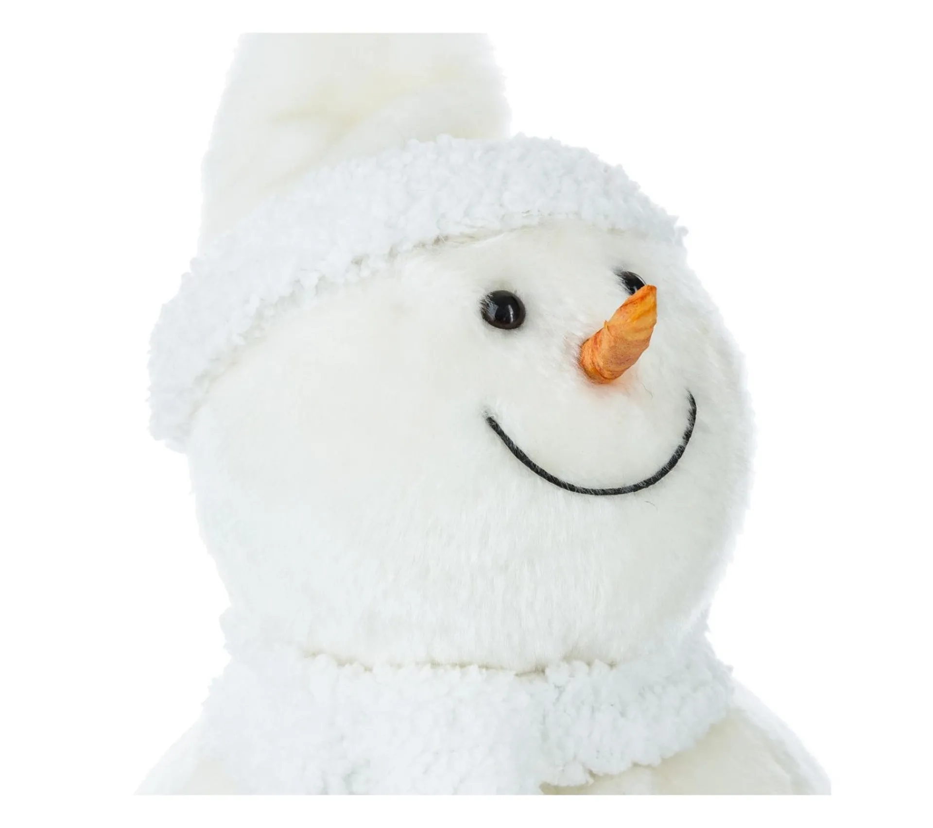 Cheap FEERIC LIGHTS AND CHRISTMAS Déco De Noël Peluche Bonhomme De Neige Avec Bonnet Et Echarpe H 38 Cm