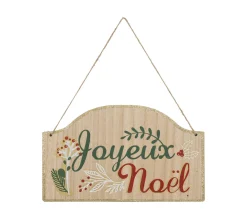 Cheap FEERIC LIGHTS AND CHRISTMAS Déco De Noël Pancarte En Bois Joyeux Noël H 33 Cm