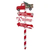 Discount FEERIC LIGHTS AND CHRISTMAS Décoration De Noël Pancarte En Bois Jeanne - H. 105 Cm - Rouge
