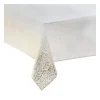 Flash Sale FEERIC LIGHTS AND CHRISTMAS Nappe En Coton Et Polyester Blanc Imprime Leopard Dore 140 X 360 Cm