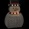 Online FEERIC LIGHTS AND CHRISTMAS Calendrier De L'Avent Lumineux Bois Bonhomme De Neige - Beige