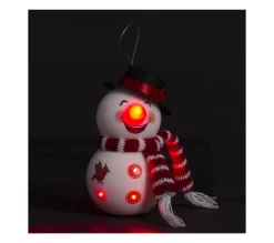 Flash Sale FEERIC LIGHTS AND CHRISTMAS Décoration De Noël Lumineuse Bonhomme De Neige 6 Led Blanc Chaud H 14 Cm