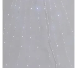 * Guirlande Et Boule De Sapin^Fil D'Argent Cascade 200 Led Blanc Froid
