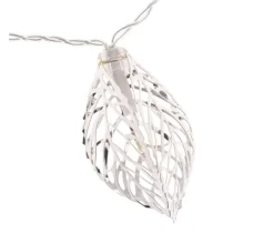 * Guirlande Et Boule De Sapin^Guirlande 10 Feuilles Lumineuses Noël - L. 135 Cm - Blanc Chaud