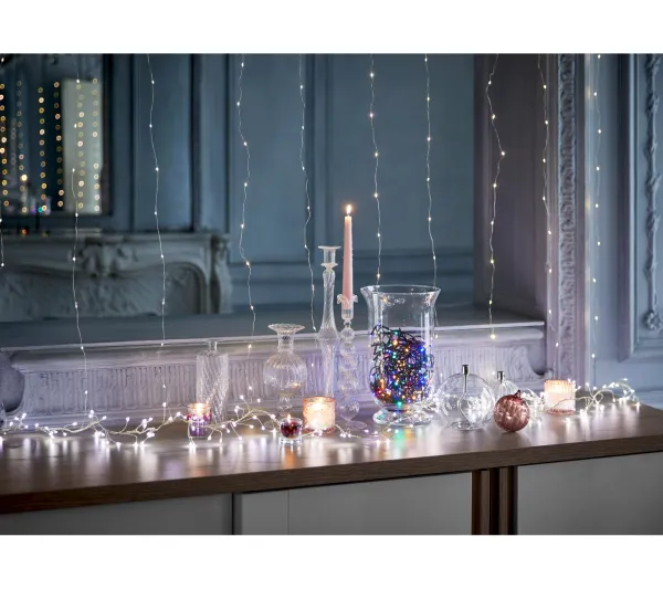 * Guirlande Et Boule De Sapin^Guirlande Boa Led 10 M Feeric Blanc Froid