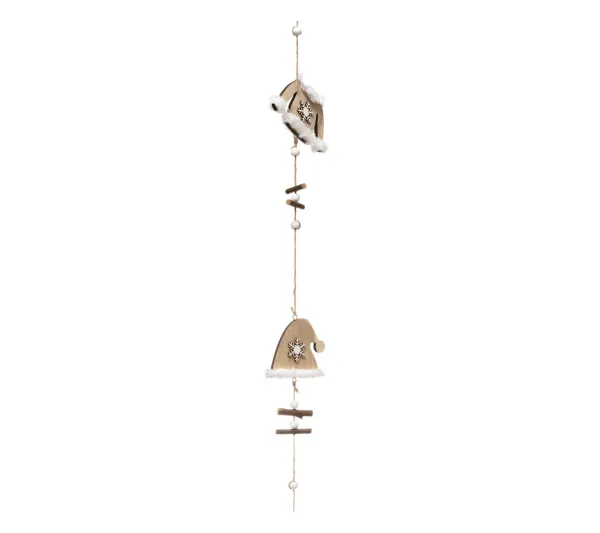 * Guirlande Et Boule De Sapin^Guirlande De Noël "Bonnet Et Manteau" 150Cm Naturel