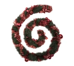 * Guirlande Et Boule De Sapin^Guirlande De Noël "Boules Rouges" 270Cm Vert
