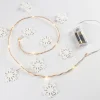 * Guirlande Et Boule De Sapin^Guirlande Flocon 10 Led Blanc