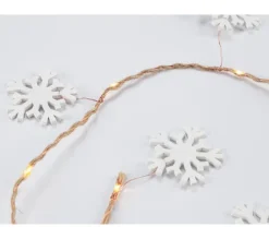 * Guirlande Et Boule De Sapin^Guirlande Flocon 10 Led Blanc