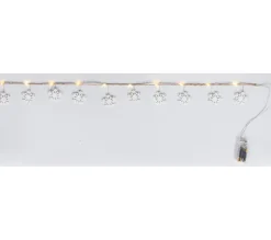 * Guirlande Et Boule De Sapin^Guirlande Flocon 10 Led Blanc