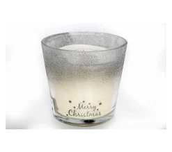 Discount HEART OF THE HOME Bougie De Noël En Pot Design Ice - Argent