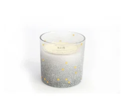 Shop HEART OF THE HOME Bougie De Noël En Pot Paillettes Ice - Argent