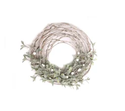 Cheap HEART OF THE HOME Centre De Table Pour Bougie Noël Effet Branches Mistletoe - Marron