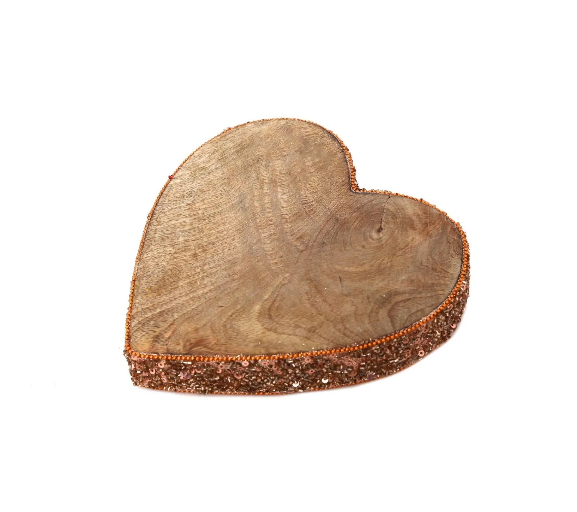 Cheap HEART OF THE HOME Décoration De Noël En Bois Coeur Natural - Marron Cuivre