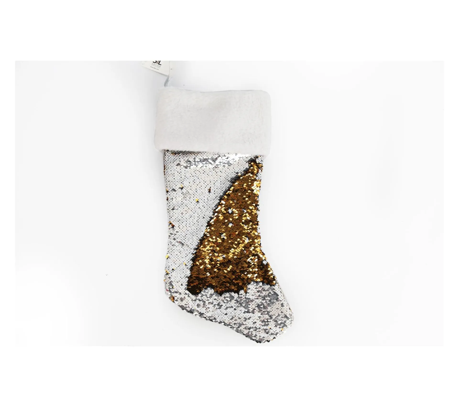 Sale HEART OF THE HOME Décoration De Noël Suspendue Botte Sequin - Argent