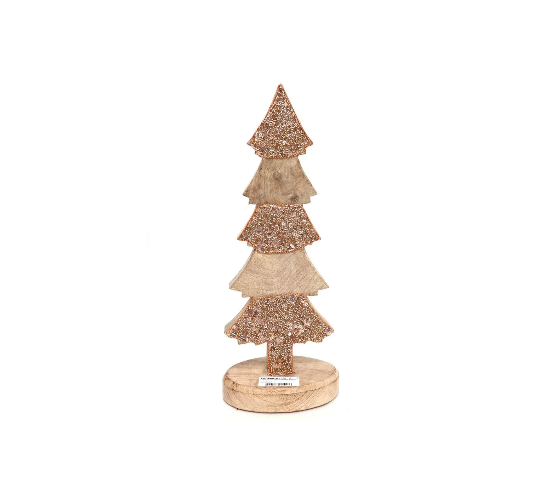 Discount HEART OF THE HOME Décoration De Noël A Poser Arbre A Strass Design - Marron Cuivre