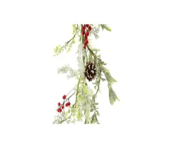 HEART OF THE HOME Guirlande Et Boule De Sapin^ Guirlande De Noël Design Branche Naturelle - L. 150 Cm - Vert