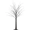 HOMCOM Sapin Et Accessoire^ Arbre Lumineux Led Aspect Enneige 96 Leds Blanc Froid