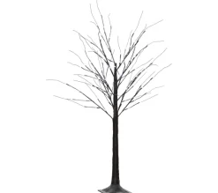 HOMCOM Sapin Et Accessoire^ Arbre Lumineux Led Aspect Enneige 96 Leds Blanc Froid