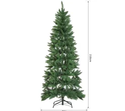HOMCOM Sapin Et Accessoire^ Sapin De Noël Artificiel Imitation Nordmann