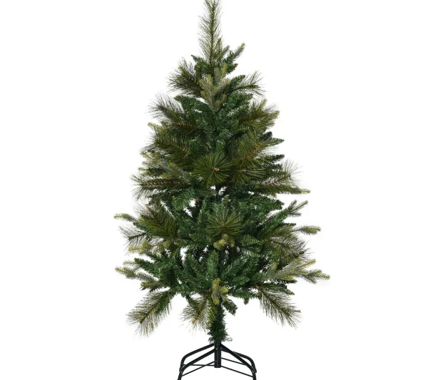HOMCOM Sapin Et Accessoire^ Sapin De Noël Artificiel Grand Realisme Pied Support Inclus