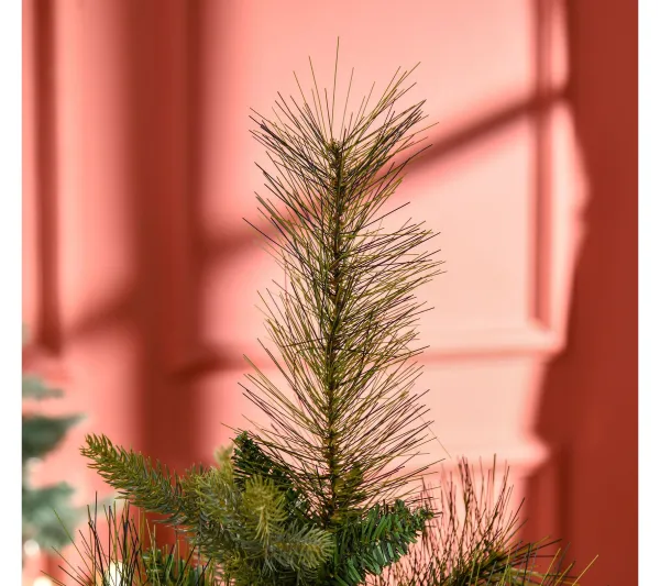 HOMCOM Sapin Et Accessoire^ Sapin De Noël Artificiel Grand Realisme Pied Support Inclus