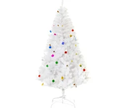 HOMCOM Sapin Et Accessoire^ Sapin De Noël Artificiel Décore 180H Cm