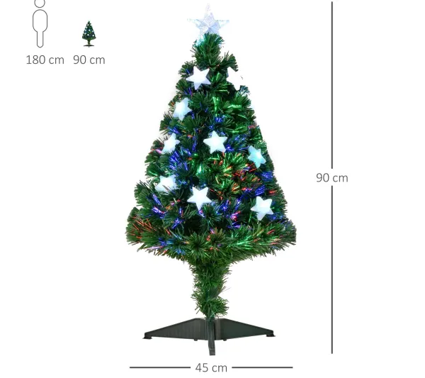 HOMCOM Sapin Et Accessoire^ Sapin De Noël Artificiel