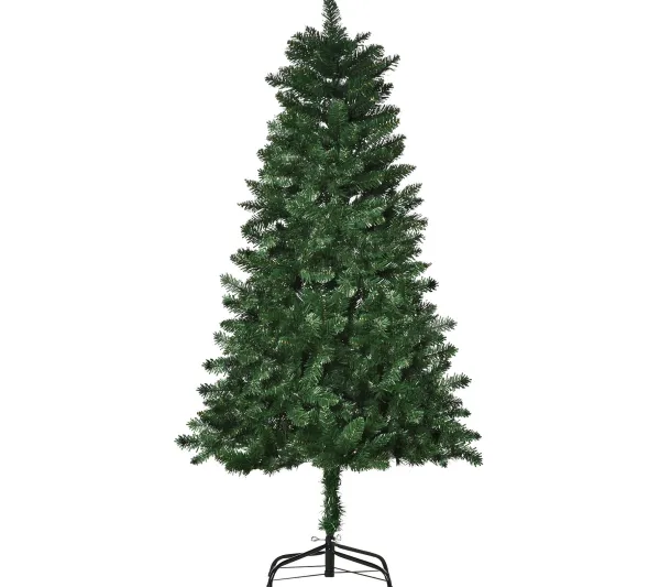 HOMCOM Sapin Et Accessoire^ Sapin De Noël Artificiel Imitation Nordmann Vert