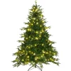 HOMCOM Sapin Et Accessoire^ Sapin De Noël Artificiel Lumineux Led X 320 Blanc Chaud H. 180H Cm Vert