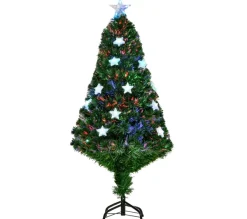 HOMCOM Sapin Et Accessoire^ Sapin De Noël Artificiel Led Multicolore