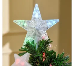 HOMCOM Sapin Et Accessoire^ Sapin De Noël Artificiel Led Multicolore